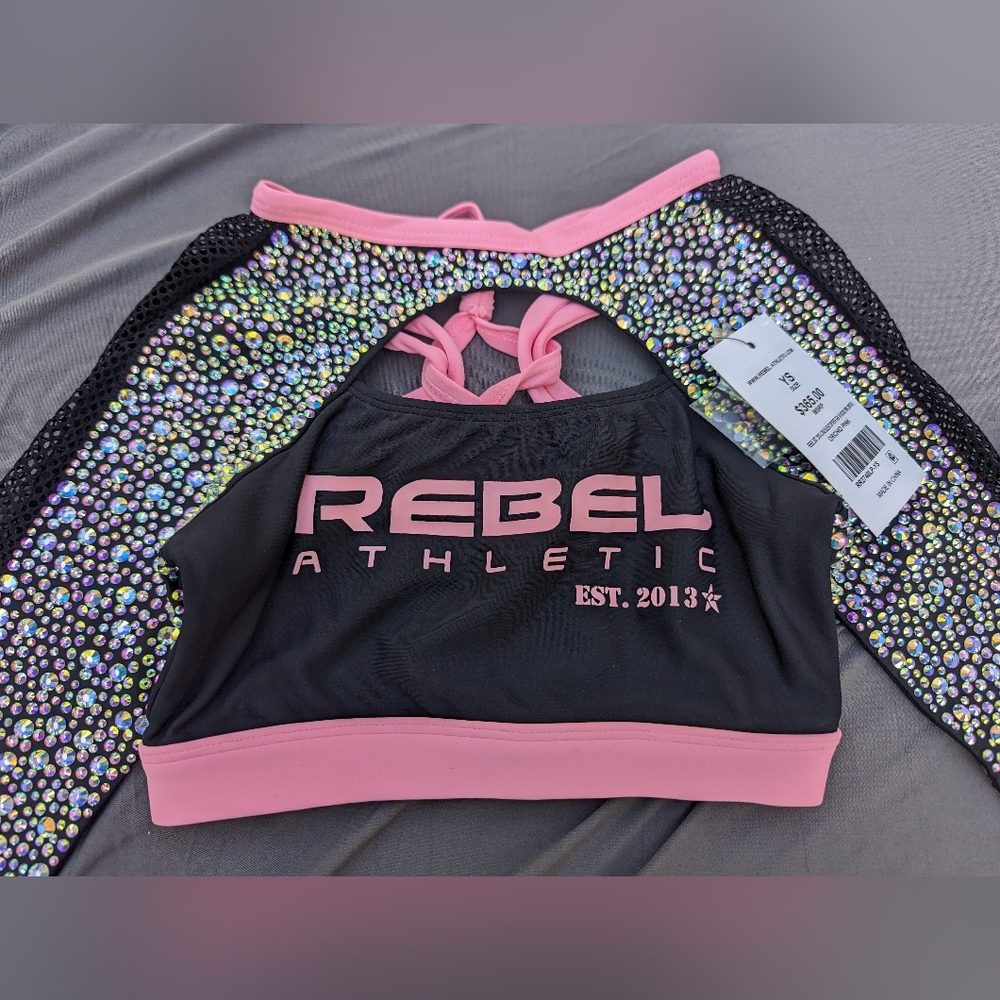 Youth Size Rebel Athletic Long Sleeve Sports Bra